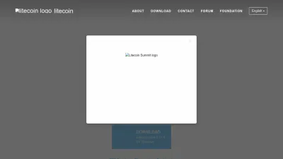 Screenshot of Litecoin.org