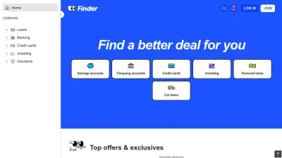 Screenshot of Finder.com