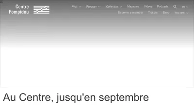 Screenshot of Centrepompidou.fr