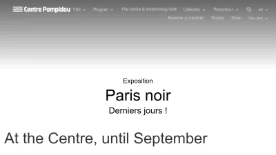 Screenshot preview of centrepompidou.fr