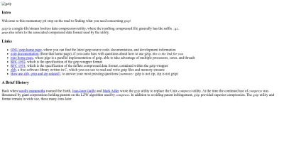 Screenshot of Gzip.org