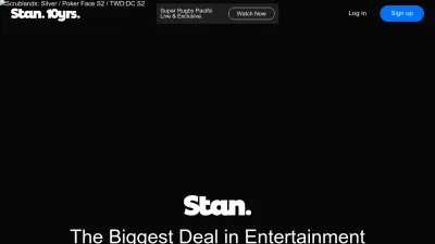 Screenshot preview of stan.com.au