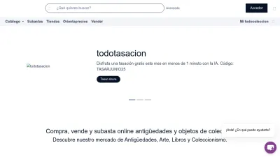 Screenshot preview of todocoleccion.net