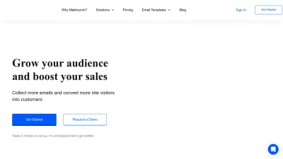 Screenshot of Mailmunch.com