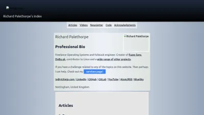 Screenshot of Richiejp.com