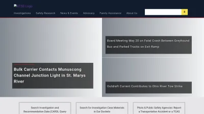 Screenshot of Ntsb.gov