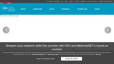 Screenshot of Ceu.edu