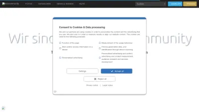 Screenshot of Fotocommunity.de
