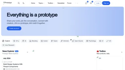 Screenshot of Prototypr.io