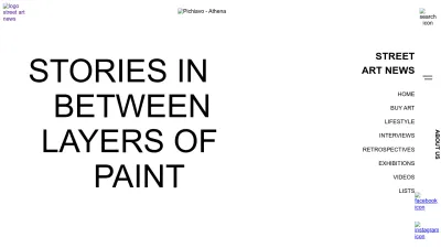 Screenshot of Streetartnews.net