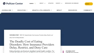 Screenshot of Pulitzercenter.org