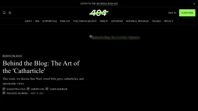 Screenshot of 404media.co