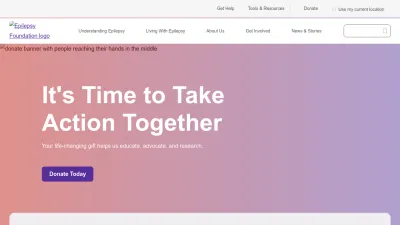 Screenshot of Epilepsy.com