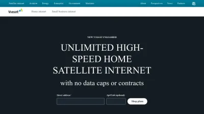Screenshot of Viasat.com