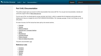 Screenshot preview of perldoc.perl.org