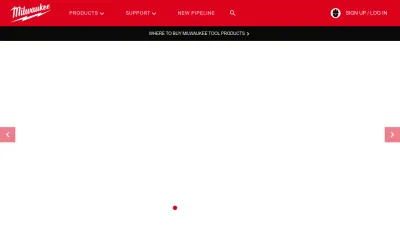 Screenshot of Milwaukeetool.com