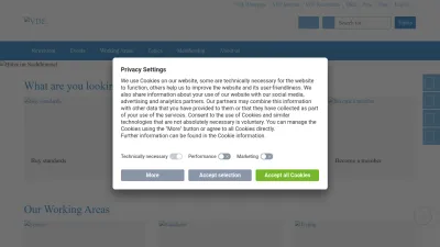 Screenshot preview of vde.com