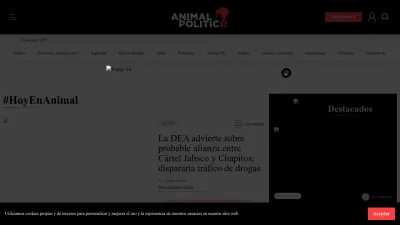 Screenshot of Animalpolitico.com