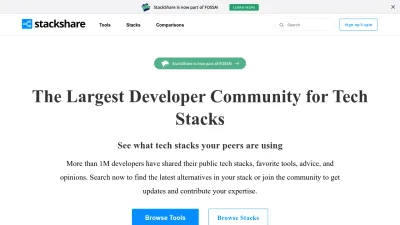 Screenshot of Stackshare.io