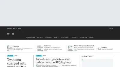 Screenshot of Brisbanetimes.com.au