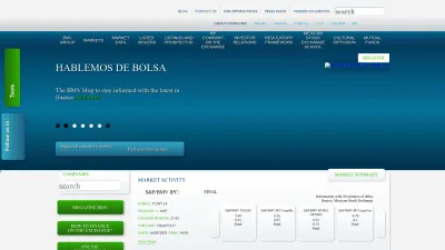 Screenshot of Bmv.com.mx