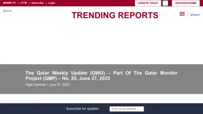 Screenshot preview of memri.org