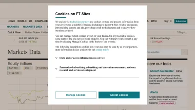 Screenshot of Markets.ft.com