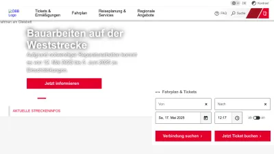 Screenshot of Oebb.at