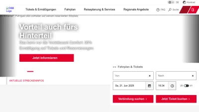 Screenshot preview of oebb.at