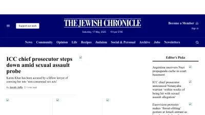 Screenshot of Thejc.com