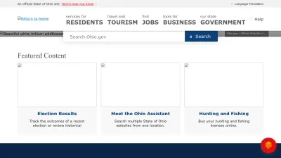 Screenshot preview of ohio.gov