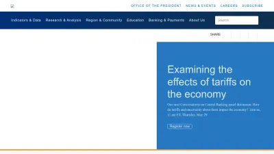 Screenshot of Clevelandfed.org