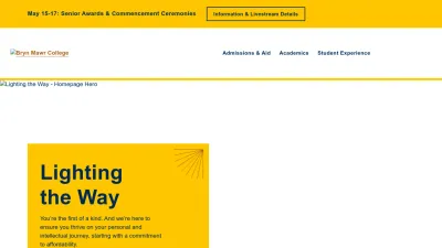Screenshot preview of brynmawr.edu