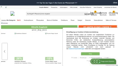 Screenshot of Pflanzmich.de