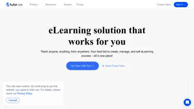 Screenshot of Tutorlms.com