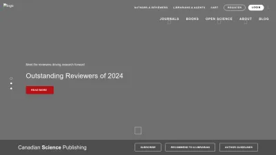 Screenshot of Cdnsciencepub.com