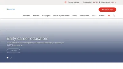 Screenshot of Calstrs.com