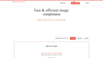 Screenshot of Compressor.io