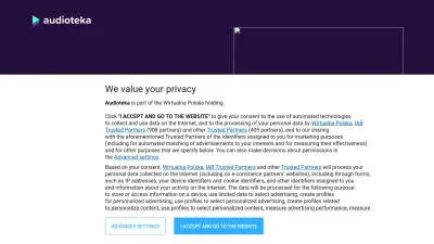 Screenshot of Audioteka.com
