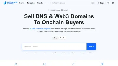 Screenshot of Unstoppabledomains.com