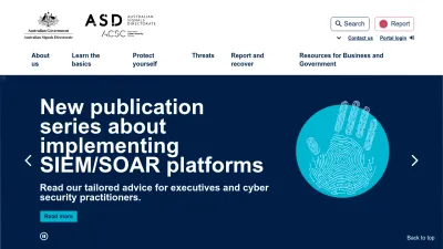 Screenshot preview of cyber.gov.au