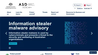 Screenshot of Cyber.gov.au