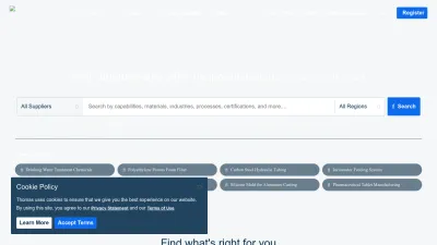 Screenshot of Thomasnet.com