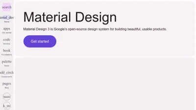 Screenshot preview of m3.material.io