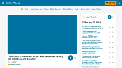 Screenshot of Theworld.org