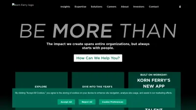 Screenshot of Kornferry.com