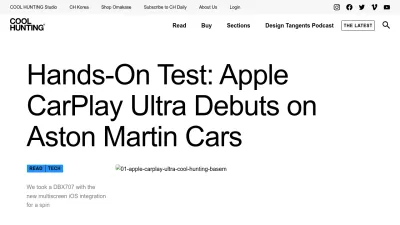Screenshot of Coolhunting.com