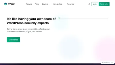 Screenshot preview of wpscan.com