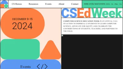 Screenshot of Csedweek.org