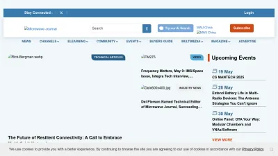 Screenshot of Microwavejournal.com